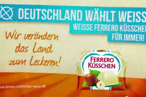 Ferrero Deutschland wählt weiss