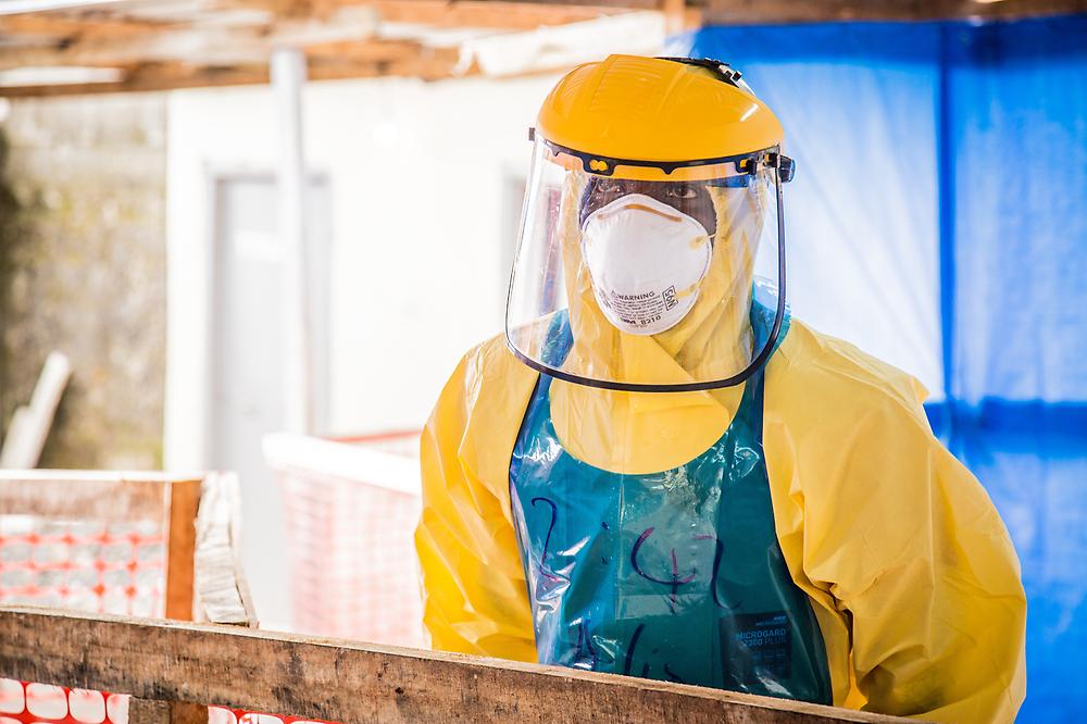Ebola Protective clothing healthcare nurse